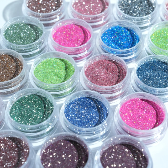 High Quality Japanese Nail Art Pigment Nail Glitter Powder Chrome Nail Powder Set 48 Colours