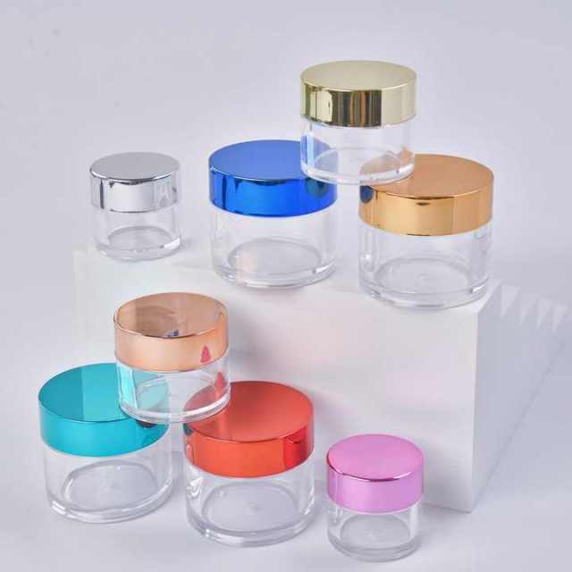 Factory OEM/ODM Custom Acrylic Powder Containers Pink Empty Plastic Acrylic Powder Jars Private Label 1oz 2oz