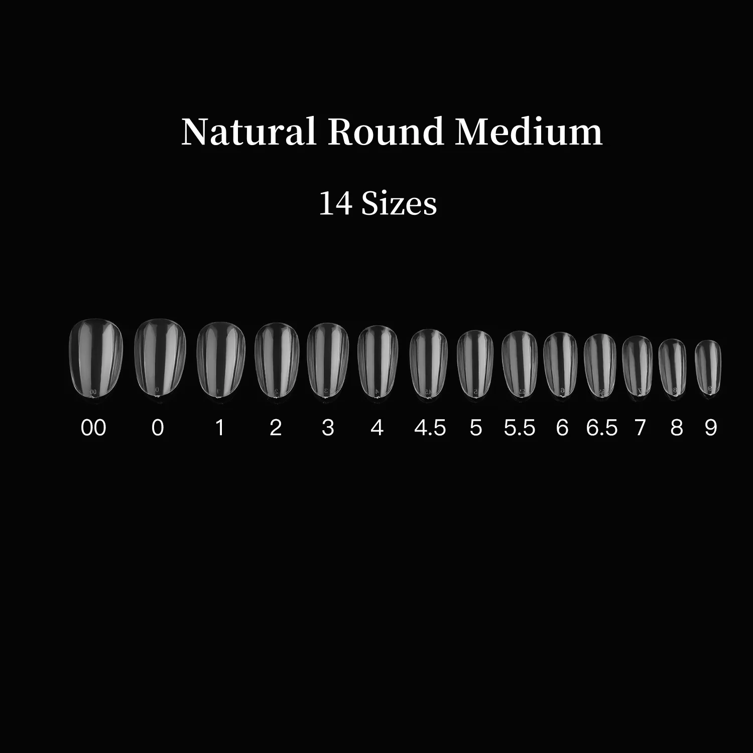 560Pcs Round Medium Simple White Tips Nail Designs Clear Full Cover Hard Nail Tips 500pcs for Nail Extensions