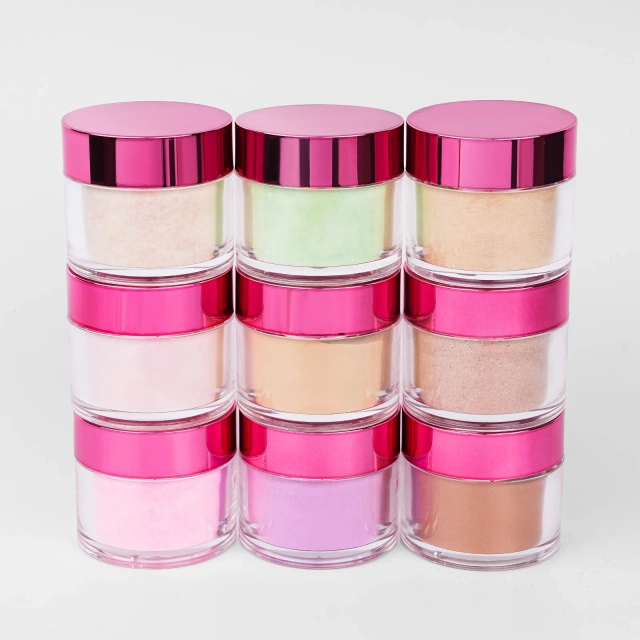 Professional Glitter Acrylic Powder Vendors Bulk Private Label Custom Nude Nail Acrylic Powders Wholesale Cover Pink 2oz