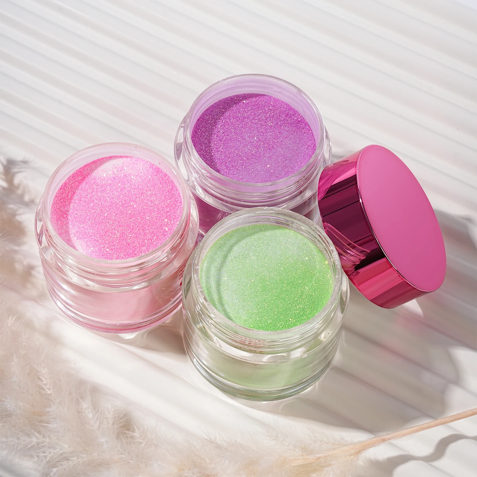 Professional Glitter Acrylic Powder Vendors Bulk Private Label Custom Nude Nail Acrylic Powders Wholesale Cover Pink 2oz