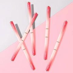 Popular Gradient Pink Double Sided  Liner Nail Art Brushes 5Pcs Stripping Brushes Nail Design Brush Set