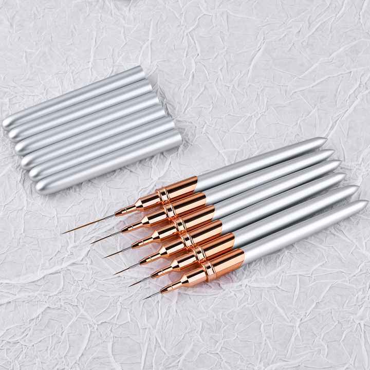 Professional Salon Grade Private Label Liner Brush Nail Art 5/7/9/11/15/25MM Extra Thin Nail Art Brush With Different Sizes