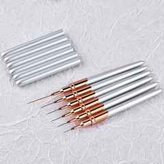 Professional Salon Grade Private Label Liner Brush Nail Art 5/7/9/11/15/25MM Extra Thin Nail Art Brush With Different Sizes