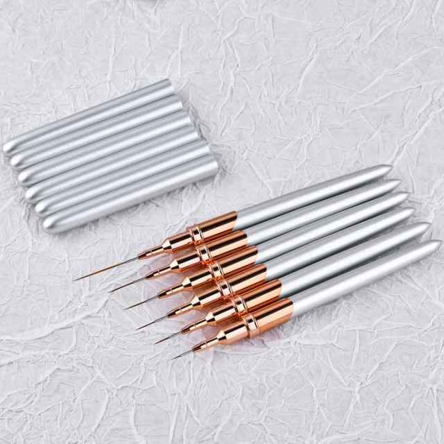 Professional Salon Grade Private Label Liner Brush Nail Art 5/7/9/11/15/25MM Extra Thin Nail Art Brush With Different Sizes