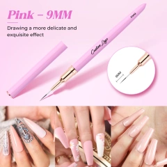5 Color in 1 Set Nail Liner Pen Custom Logo Nail Art Brushes Super Thin Liner 7mm 9mm 15mm 20mm 25mm Liner Nail Art Brush Set