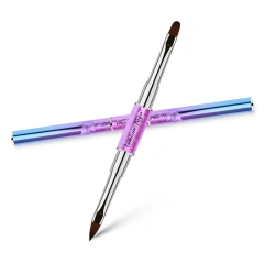 New Design Custom 5 PCS Gel Polish Brush for Nails Gradient Handle 3D Liner Oval Flat Nail Art Brush Set