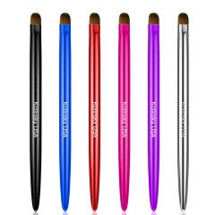 Premium Sable Hair Metal Handle Acrylic Nail Brush Custom 100% Kolinsky French Nail Brush