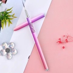Luxury Pink Purple Gradient Nail Art Brush Set High Quality Nylon Gel Nail Brush Nail Art Liner Brush