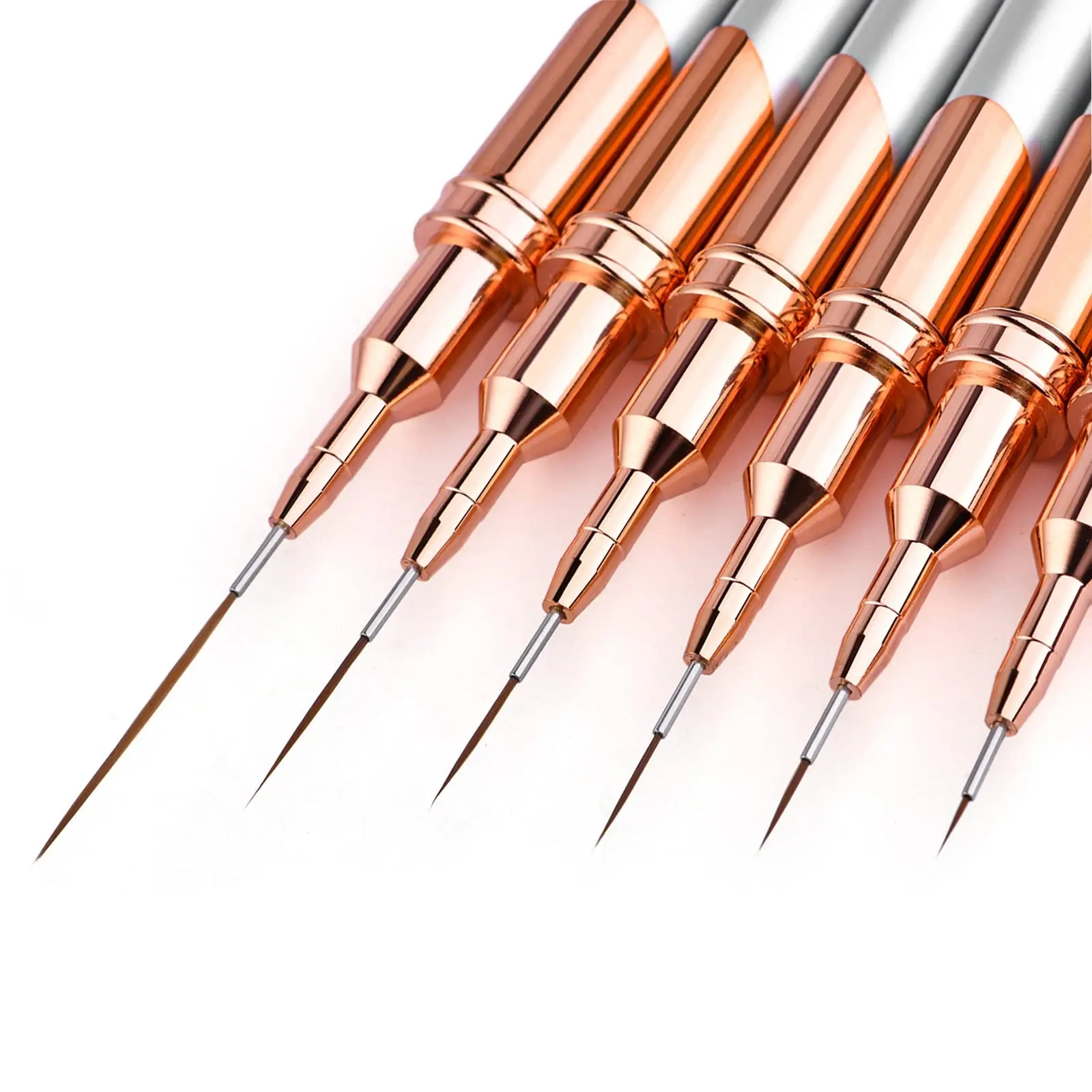 Professional Salon Grade Private Label Liner Brush Nail Art 5/7/9/11/15/25MM Extra Thin Nail Art Brush With Different Sizes