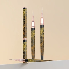 Dragon Professional Nail Art Liner Brush Long Drawing Pen with Thin Metal Kolinsky Acrylic/Nylon for Nail Painting