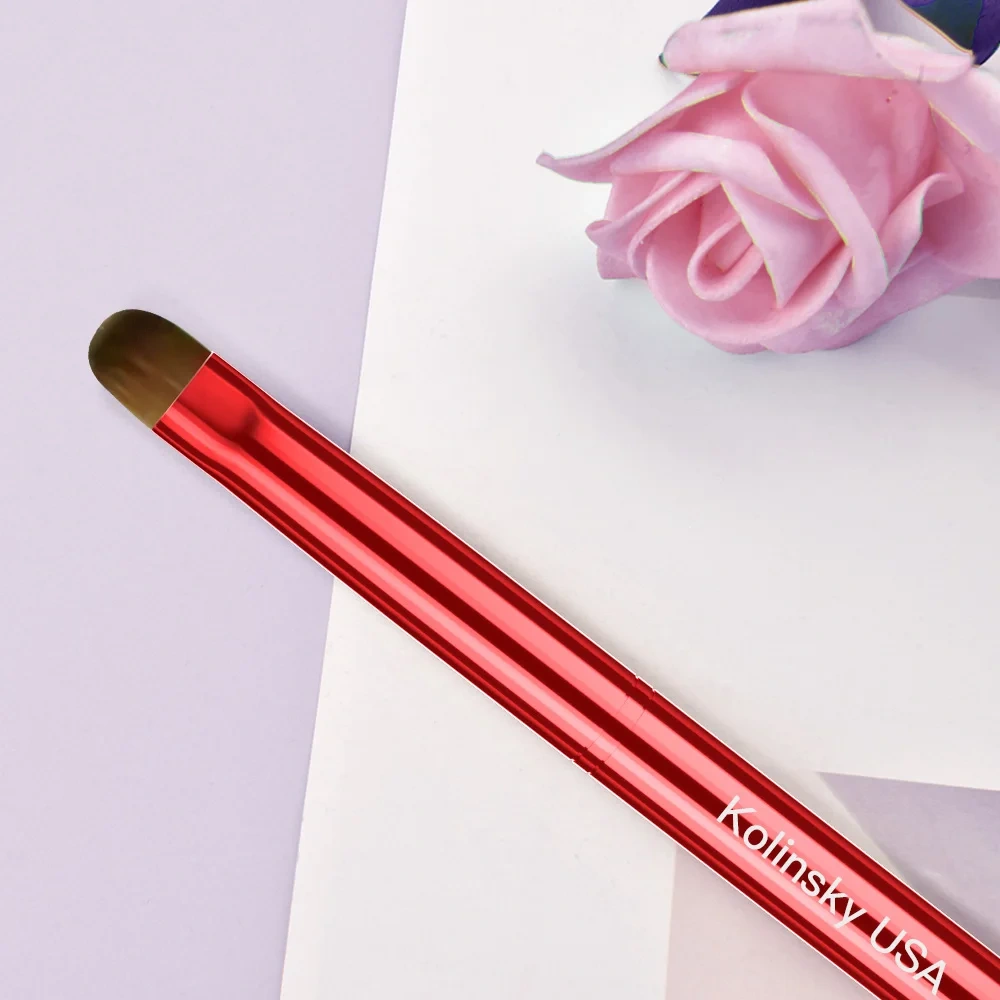 Premium Sable Hair Metal Handle Acrylic Nail Brush Custom 100% Kolinsky French Nail Brush