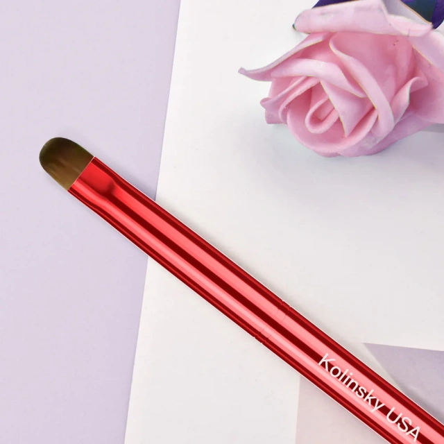 Premium Sable Hair Metal Handle Acrylic Nail Brush Custom 100% Kolinsky French Nail Brush