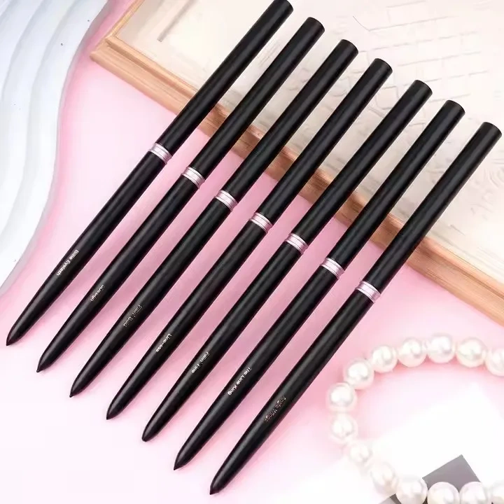 New 2025 Fine Nail Design Brush 7/9/12/15/20mm Metal Handle 7pcs Nail Art Brushes Liner Set for Nail Design