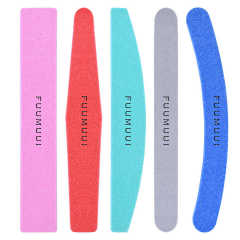 Colorful Sponge Nail Buffer Durable Different Shape Nail File for  100/180 Custom Logo
