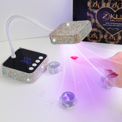 High Quality Diamond Style Portable Nail Dryer Cordless Rechargeable Table Gel UV Led Nail Lamp 36W