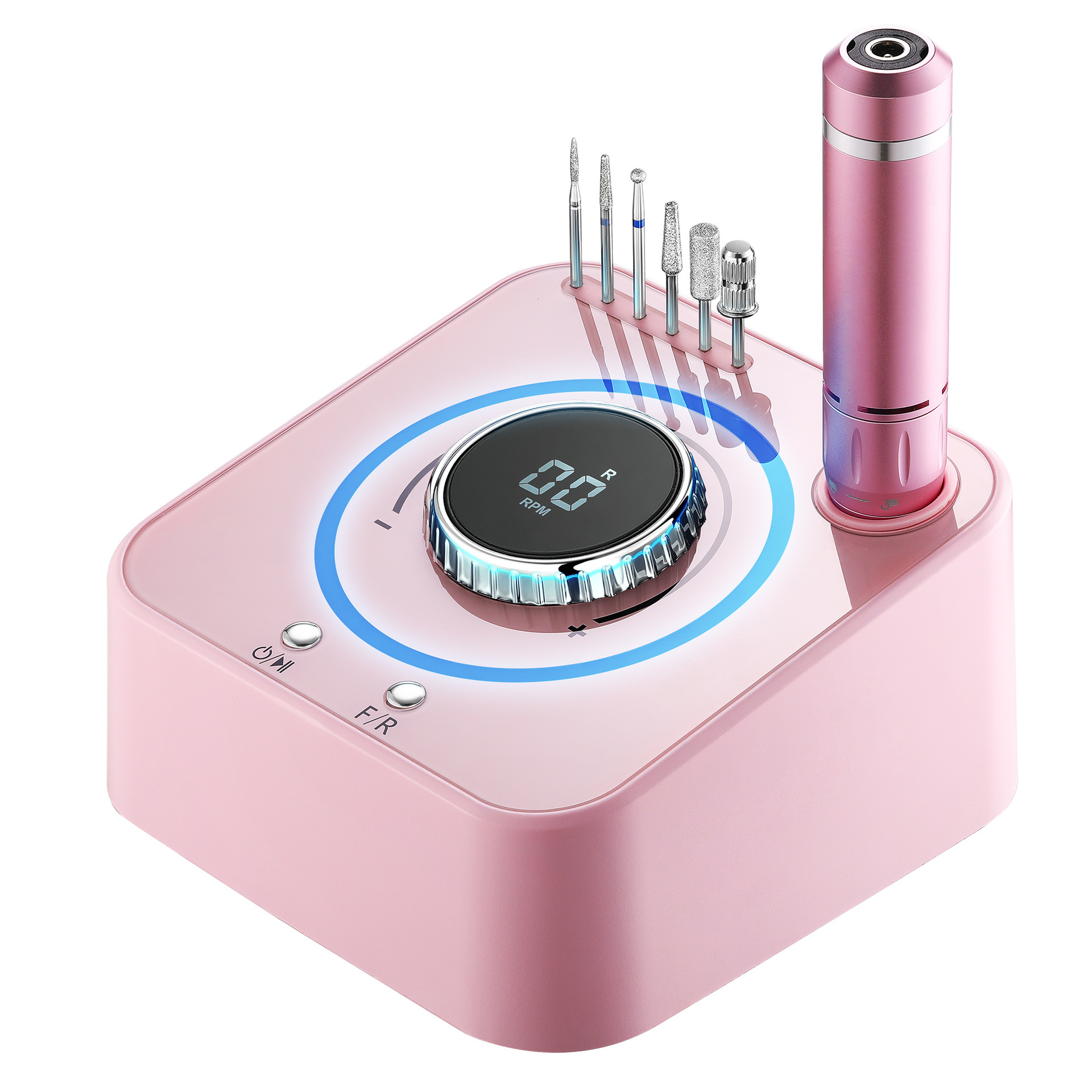 High Quality Tabletop Nail Drill  Pink/Black/White 40W Desktop Nail Drill Machine Strong 40000RPM