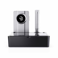 Luxury  Portable Nail Drill Wireless Black/Gray/Silver Electric Nail Drill Machine Rechargeable 40000 Rpm With Vacuum System