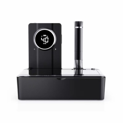 Luxury  Portable Nail Drill Wireless Black/Gray/Silver Electric Nail Drill Machine Rechargeable 40000 Rpm With Vacuum System