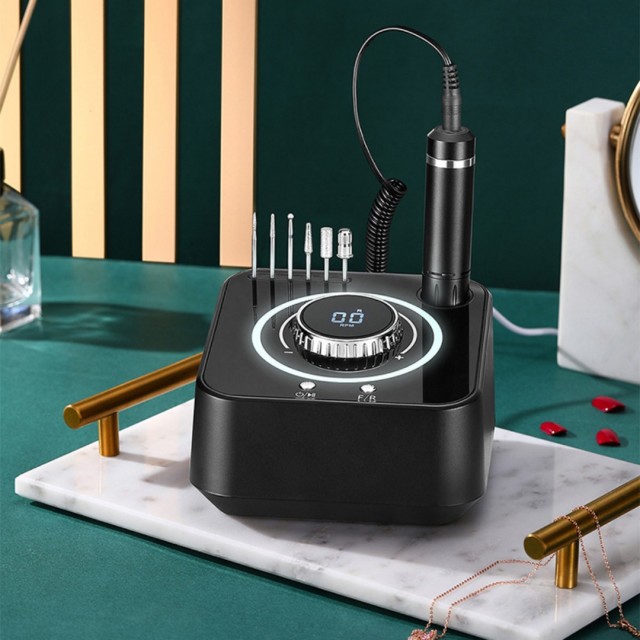 High Quality Tabletop Nail Drill  Pink/Black/White 40W Desktop Nail Drill Machine Strong 40000RPM