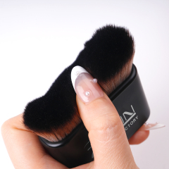 High Quality Plastic Cleaning Nail Scrub Brush Private Label Custom Nail Dust Brush Black for Cleaning