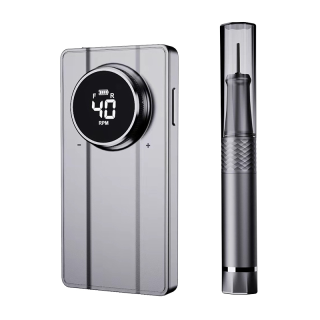 Luxury  Portable Nail Drill Wireless Black/Gray/Silver Electric Nail Drill Machine Rechargeable 40000 Rpm With Vacuum System