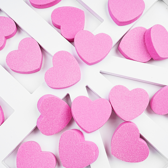 Professional Pink Heart Shaped Nail Files 100/180 Double Custom Logo Mini Nail File