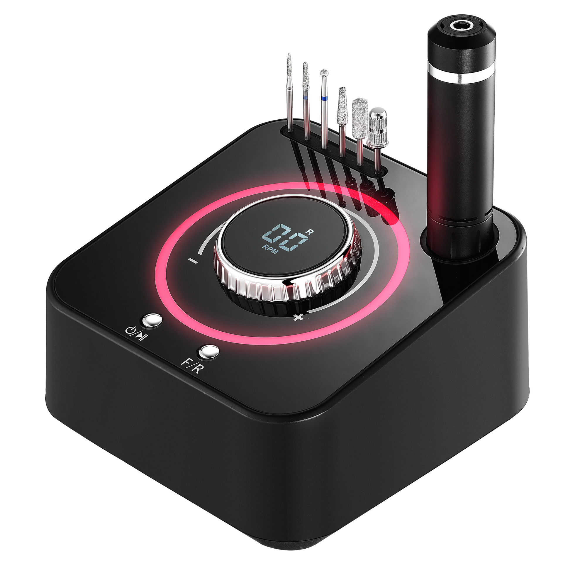 High Quality Tabletop Nail Drill  Pink/Black/White 40W Desktop Nail Drill Machine Strong 40000RPM