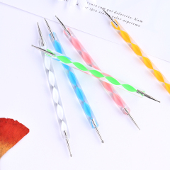 2022 Hot Sale 5 Pc 2 Way Dotting Pen Tool Nail Art Tip Dot Paint Manicure Kit