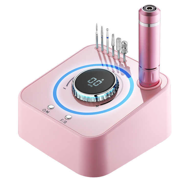 High Quality Tabletop Nail Drill  Pink/Black/White 40W Desktop Nail Drill Machine Strong 40000RPM
