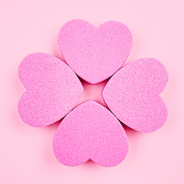 Professional Pink Heart Shaped Nail Files 100/180 Double Custom Logo Mini Nail File