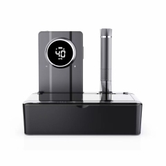 Luxury  Portable Nail Drill Wireless Black/Gray/Silver Electric Nail Drill Machine Rechargeable 40000 Rpm With Vacuum System
