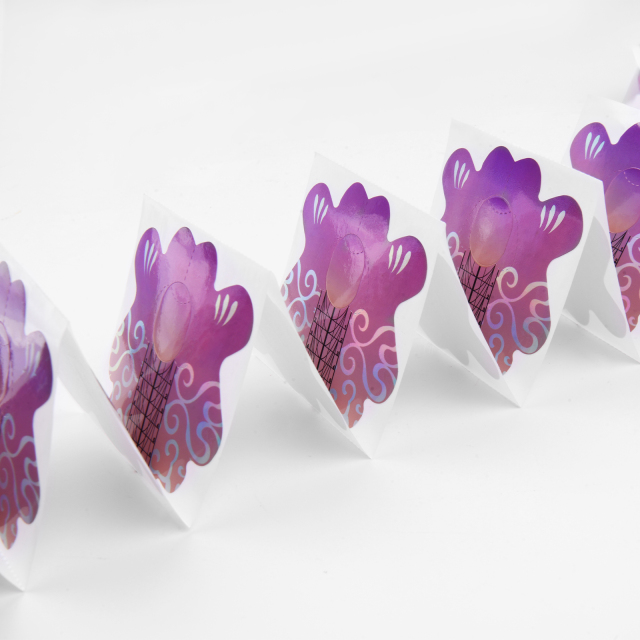 ZEKUN Professional Nail Forms Holographic Logo Print Extreme 500 Pcs