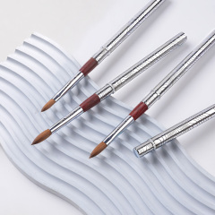 2026 Trending 100% Kolinsky Sable Brush Nails Acrylic Private Label the Best Acrylic Nail Brush for Acrylic Nails