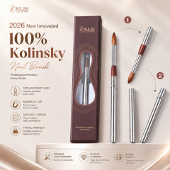 2026 Trending 100% Kolinsky Sable Brush Nails Acrylic Private Label the Best Acrylic Nail Brush for Acrylic Nails