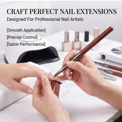 Professional 100% Kolinsky Sable Nail Brush Set 3 Interchangeable Replaceable Heads Acrylic Brush for Nails