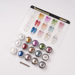 15 Colors Chrome Nails Powder Set With Package Box