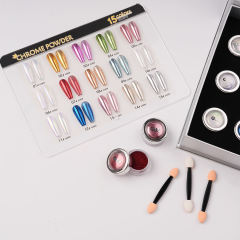 15 Colors Chrome Nails Powder Set With Package Box