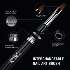 Multi-Head Interchangeable Nail Art Brush