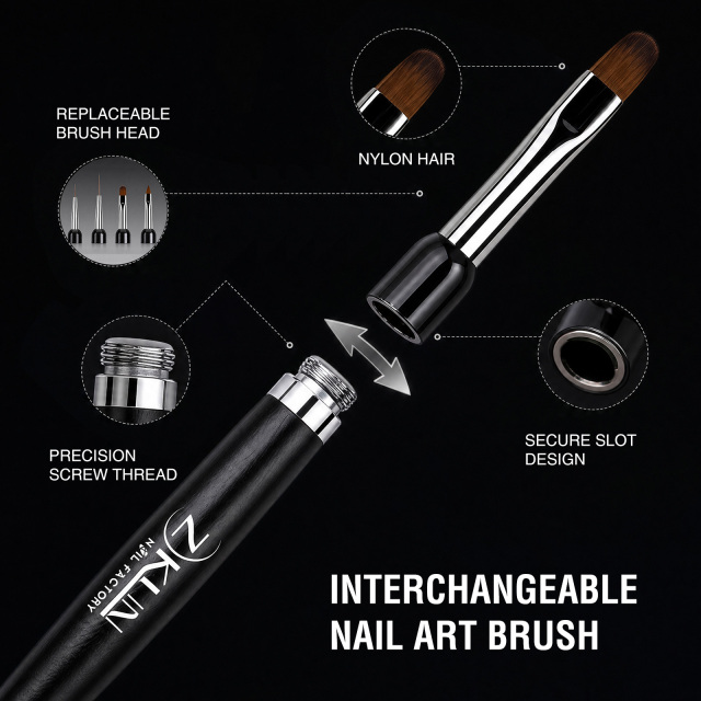 Multi-Head Interchangeable Nail Art Brush