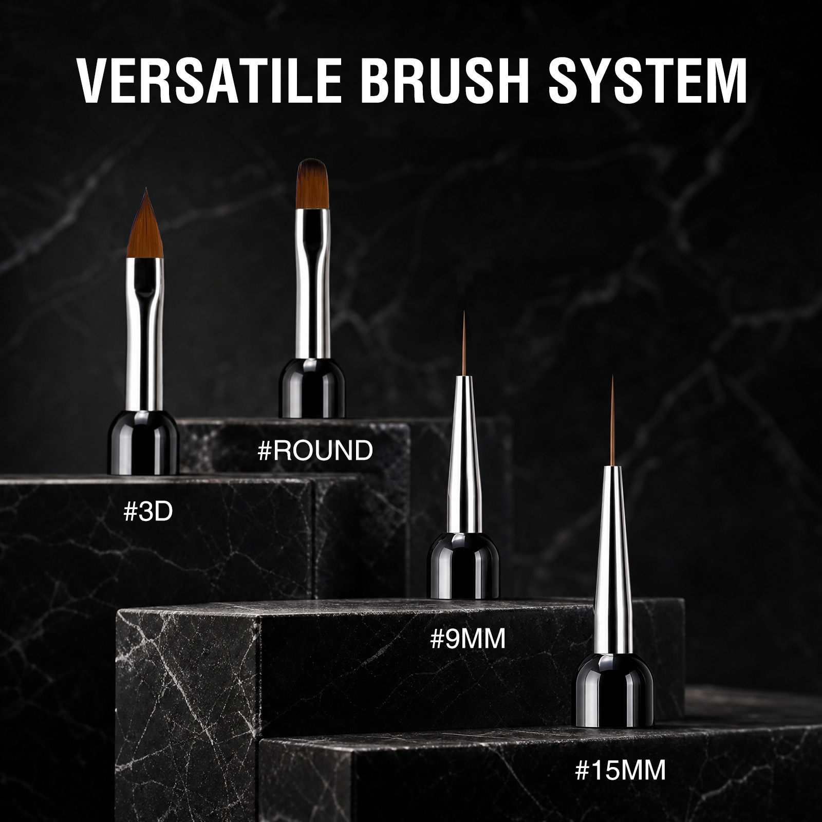 Multi-Head Interchangeable Nail Art Brush