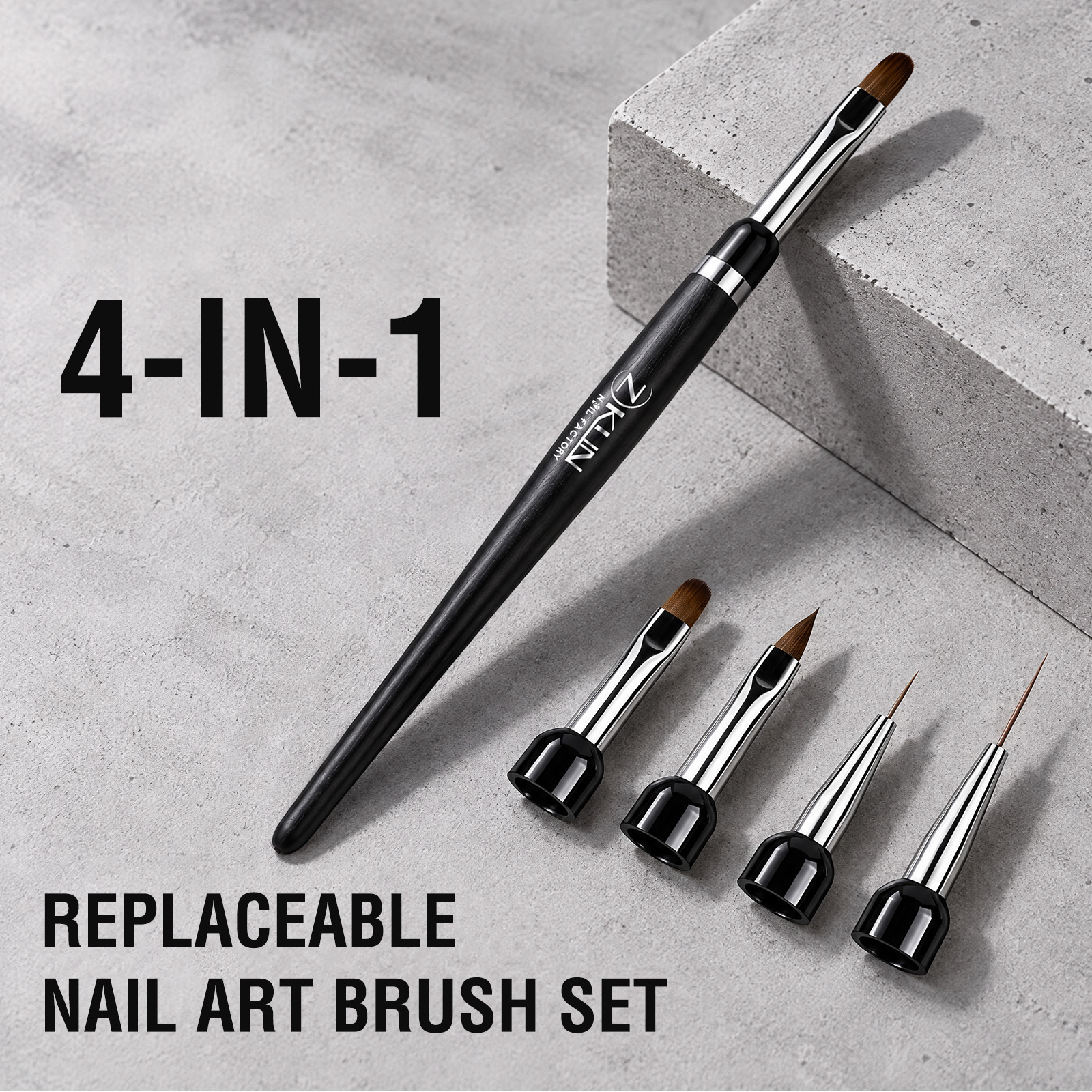 Multi-Head Interchangeable Nail Art Brush