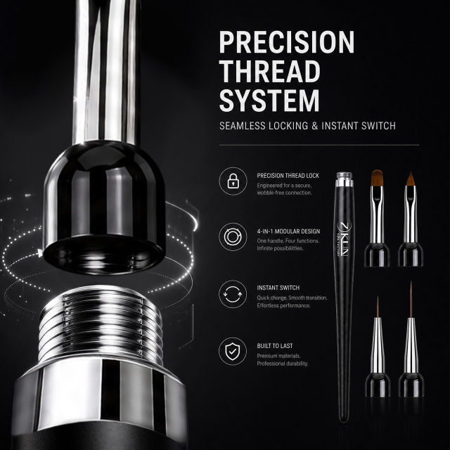 Multi-Head Interchangeable Nail Art Brush