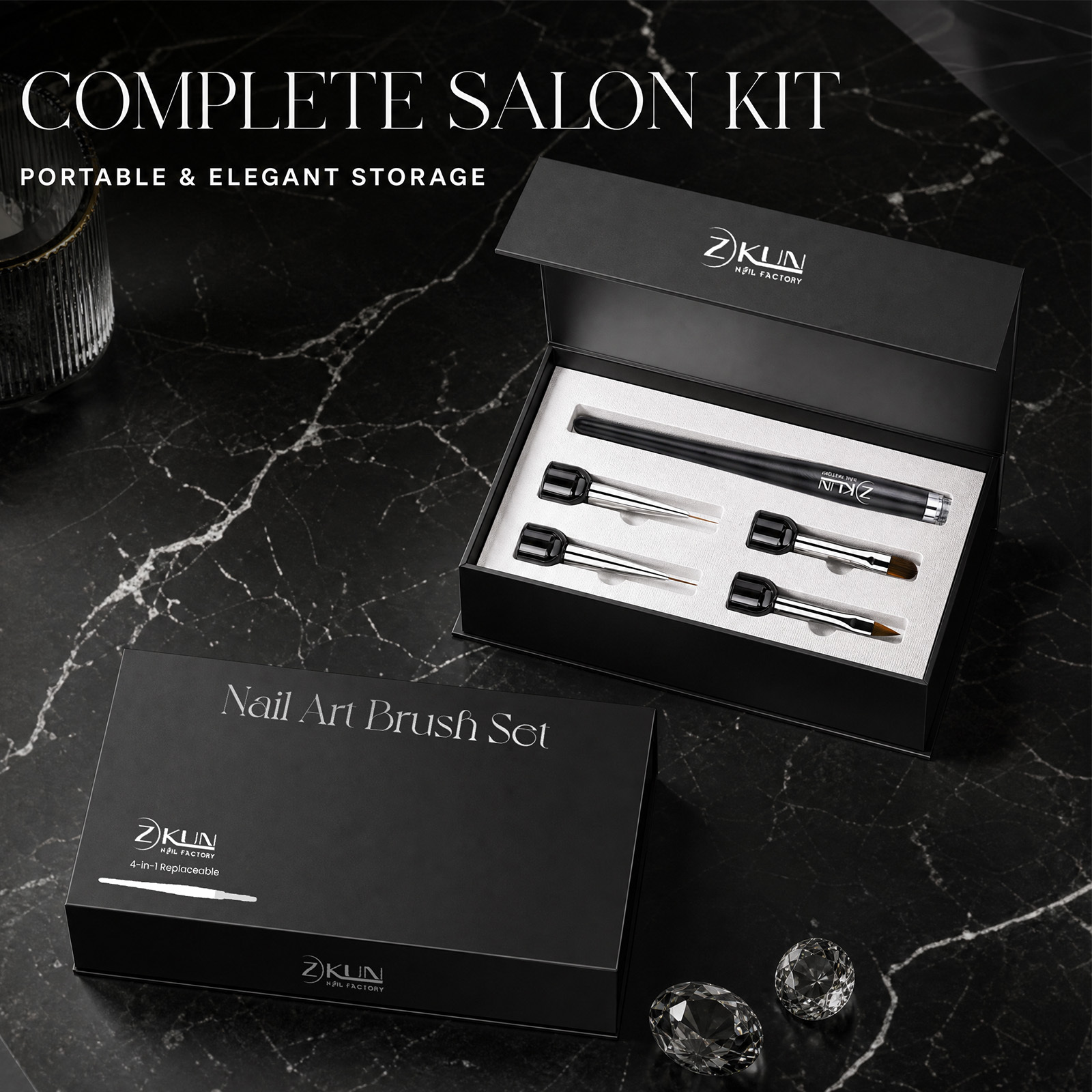 Multi-Head Interchangeable Nail Art Brush