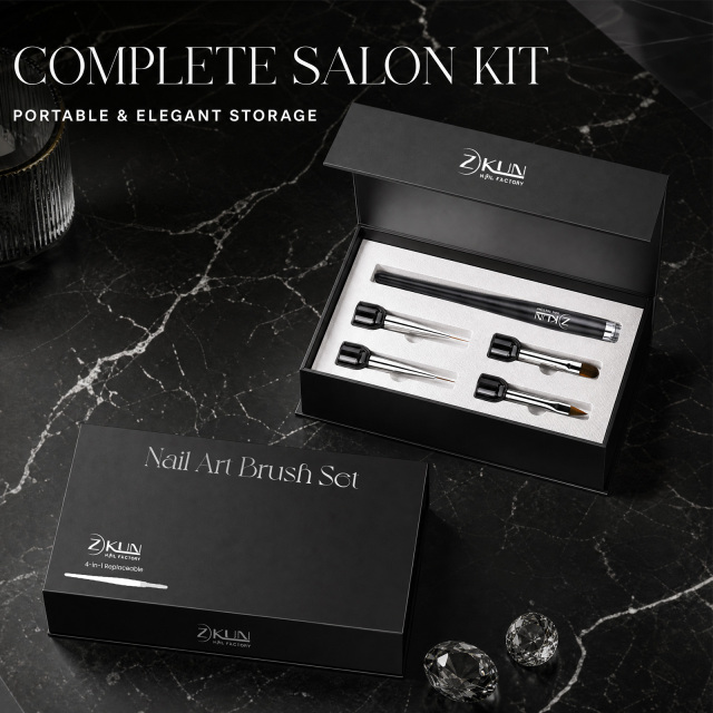 Multi-Head Interchangeable Nail Art Brush