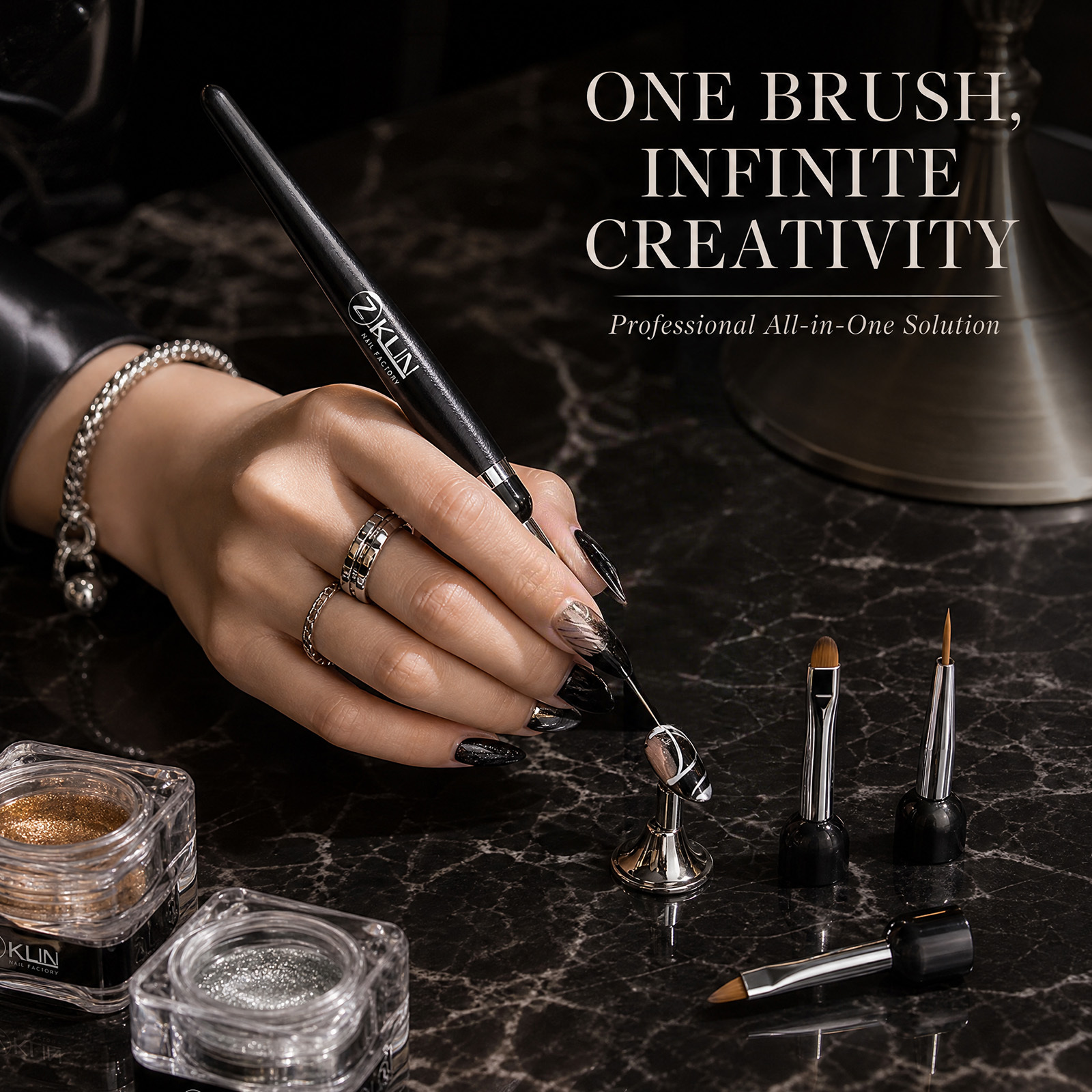 Multi-Head Interchangeable Nail Art Brush