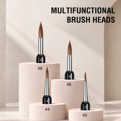 Multi-Head Interchangeable Kolinsky Nail Art Brush