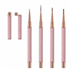 2026 New Cat EyeMagnetic Nail Brush Kit 5Pcs Custom Logo Replaceable Double Headed Nails Brush Magnetic
