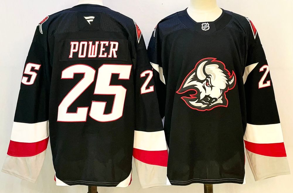 Men's NHL Buffalo Sabres #25 Owen Power Fanatics Reverse Retro 2.0 Jersey