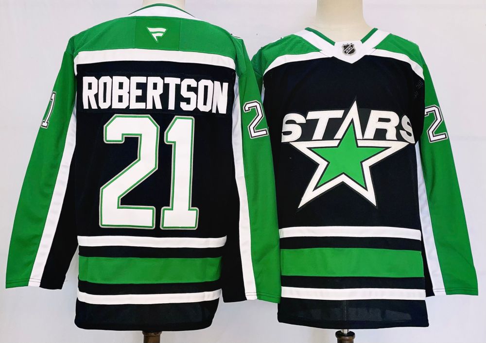 Men's NHL Dallas Stars #21 Jason Robertson Fanatics Reverse Retro 2.0 Breakaway Jersey